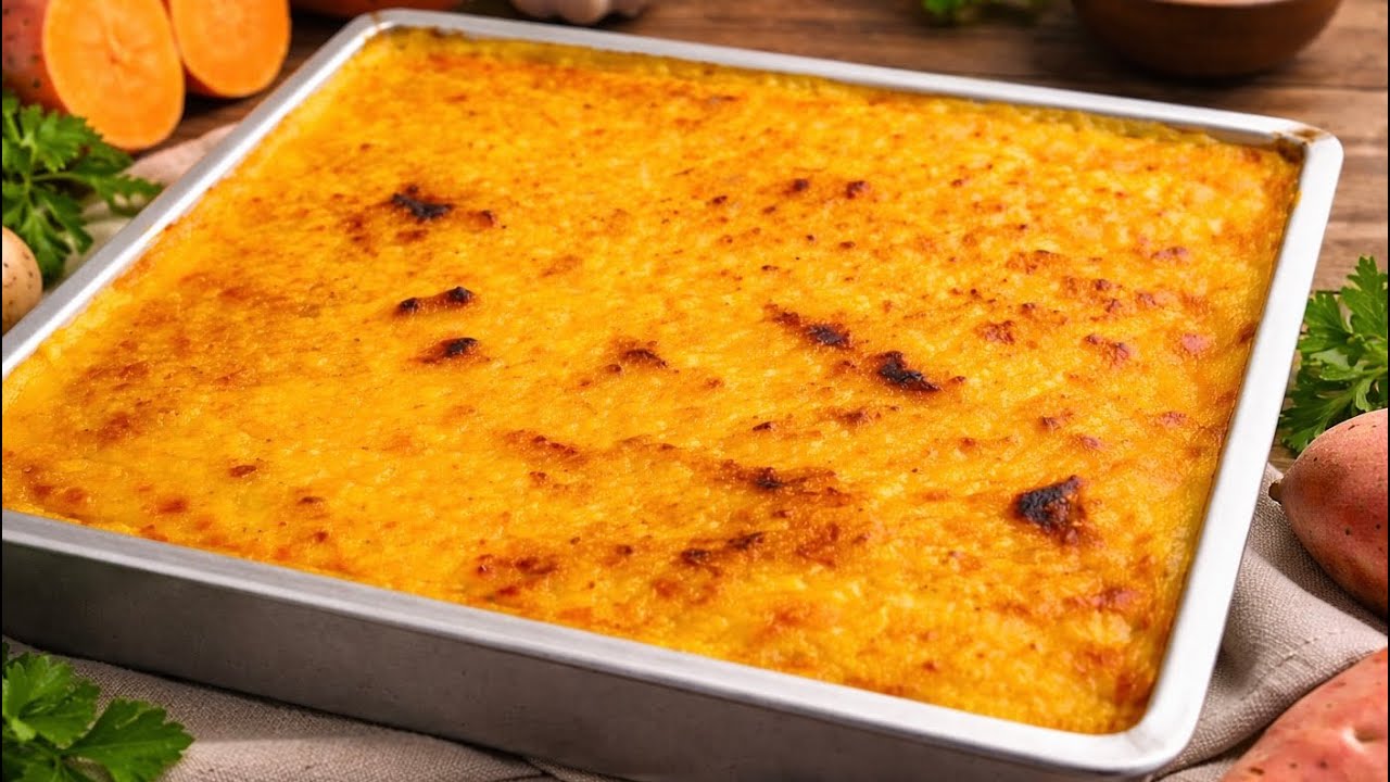 طريق عمل صينية بطاطا بالكريم كراميل 