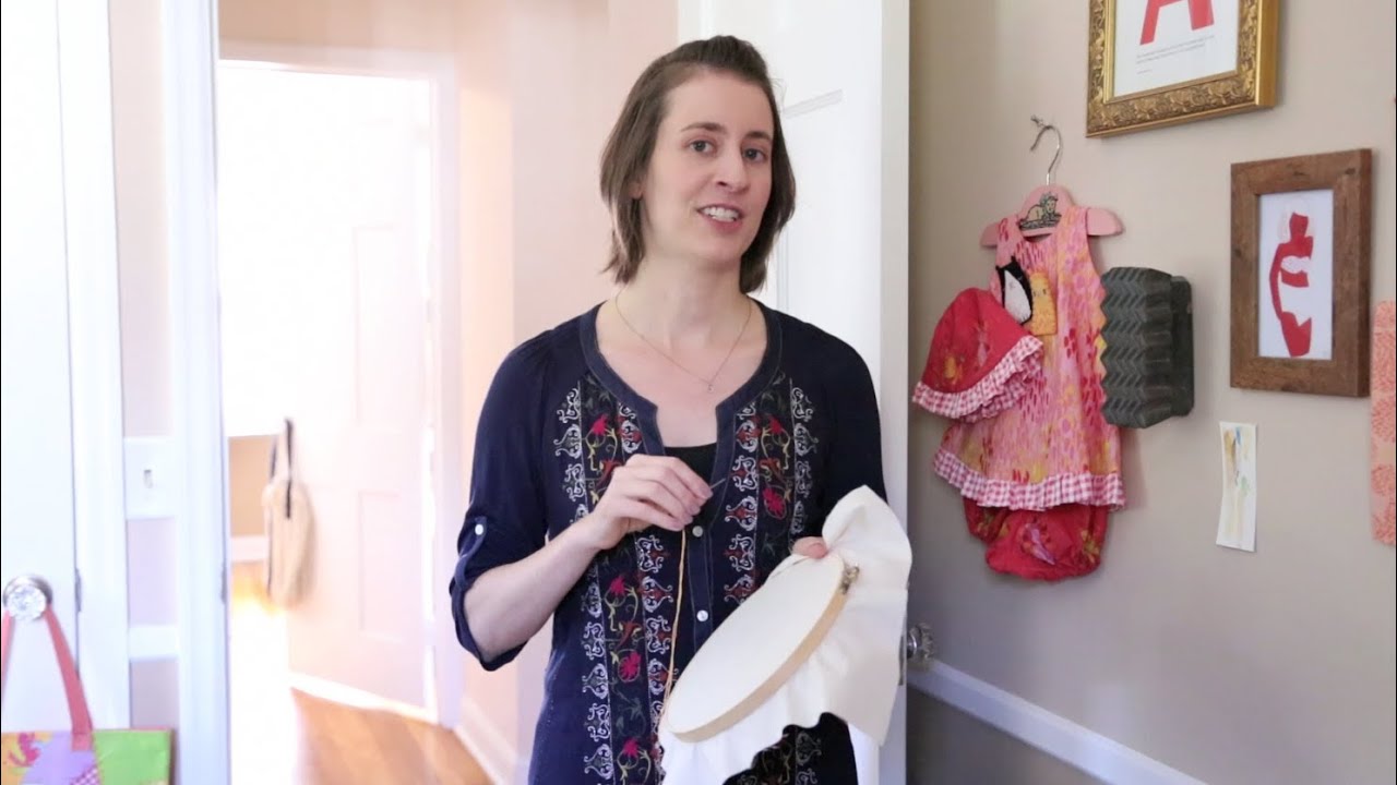 Tutorial - Keep back of embroidery neat with no knots - away knot method - Penguin & Fish