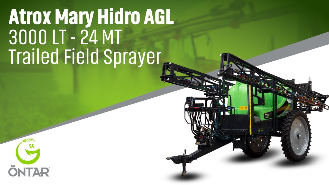 ÖNTAR | Atrox Mary Hidro AGL 3000 LT - 24 MT Trailed Field Sprayer Usage Video