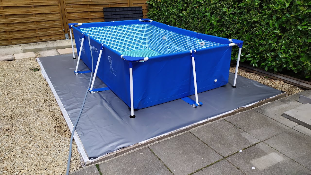 Pose piscine hors sol