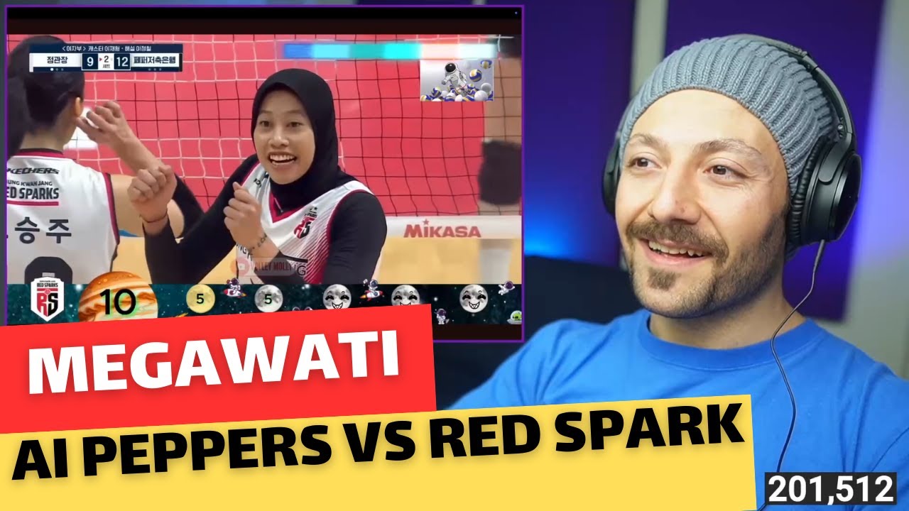 Эпическая игра в волейбол: лучшие моменты матча AI Peppers против Red Sparks при участии Megatron...