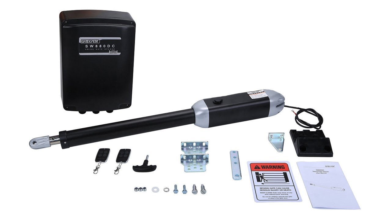 SW880DC swing gate opener installation