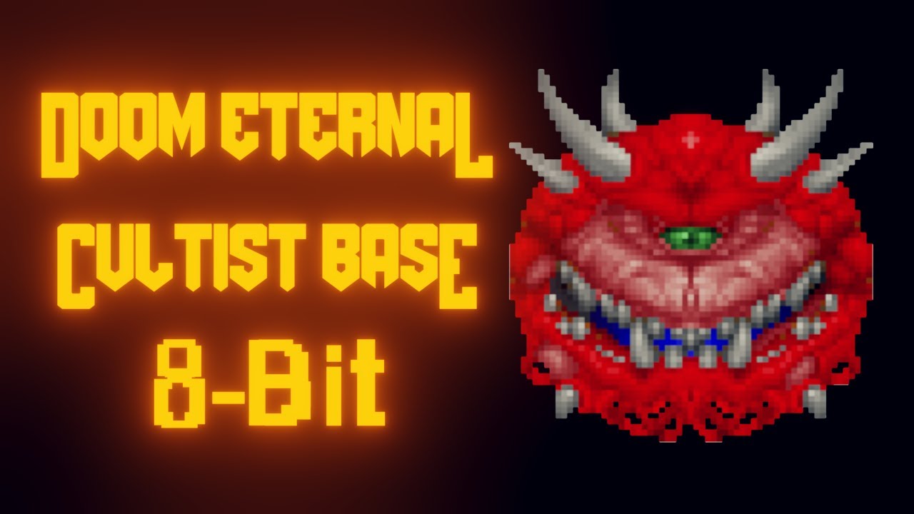 Doom Eternal - Cultist Base 8-Bit Cover