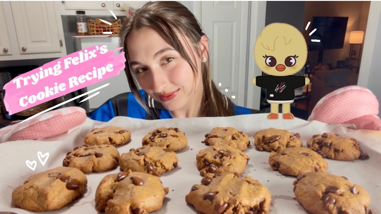 trying felix's cookie recipe! - felix stray kids cookies