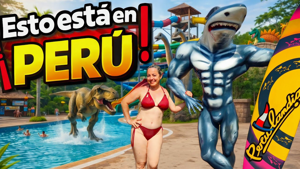 Fuimos a Perúlandia y pasó esto 😱🦖 Parque acuático, dinosaurios y diversión con amigos
