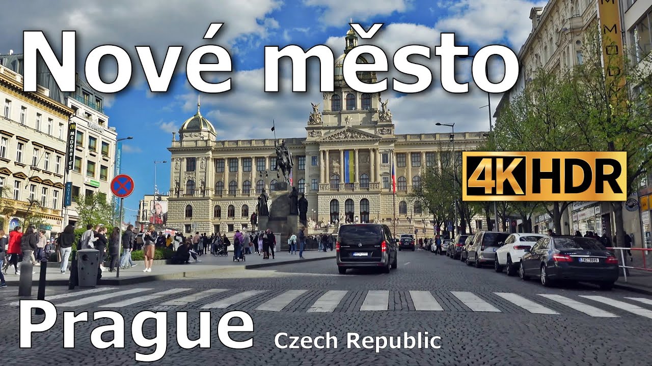 Driving Tour | Prague - Nové město | 4K HDR