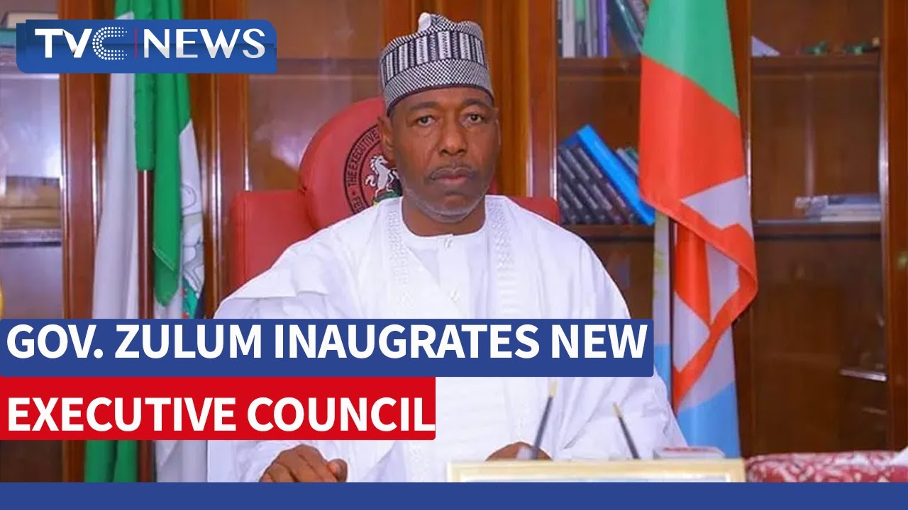 Gov. Zulum Inaugurates New Executive Council, Borno State