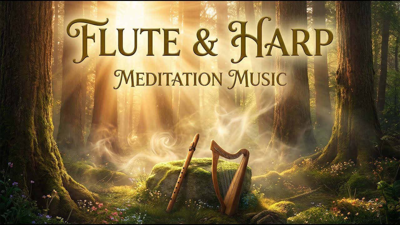 Peaceful Flute & Harp for Deep Meditation 🧘 Calm Your Mind & Relax
