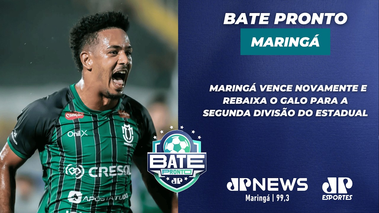 BATE PRONTO MARINGÁ 09/02/26 | GABRIEL MARCA DUAS VEZES E DOGÃO REBAIXA O GALO | JP News 99.3