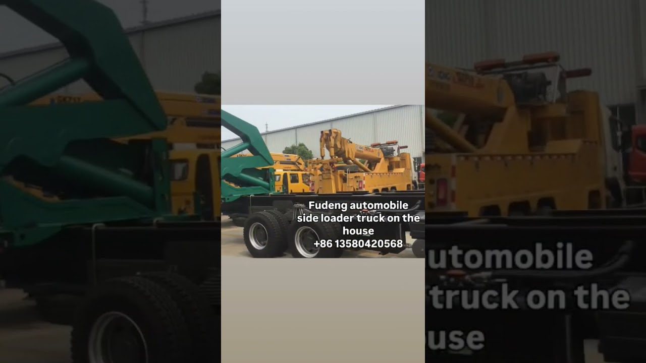 Side loader truck on the wayCan load 20ft &40ft container 