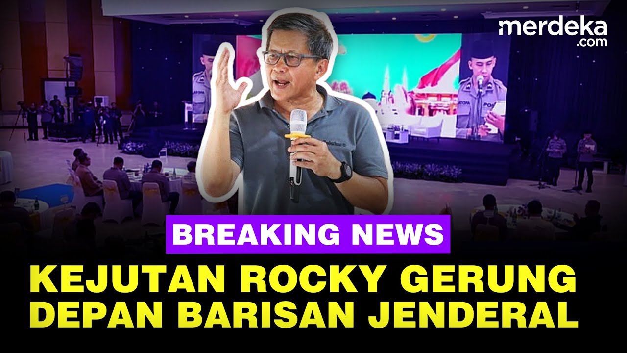 🔴 LIVE - Kejutan Rocky Gerung Depan Barisan Jenderal Polri