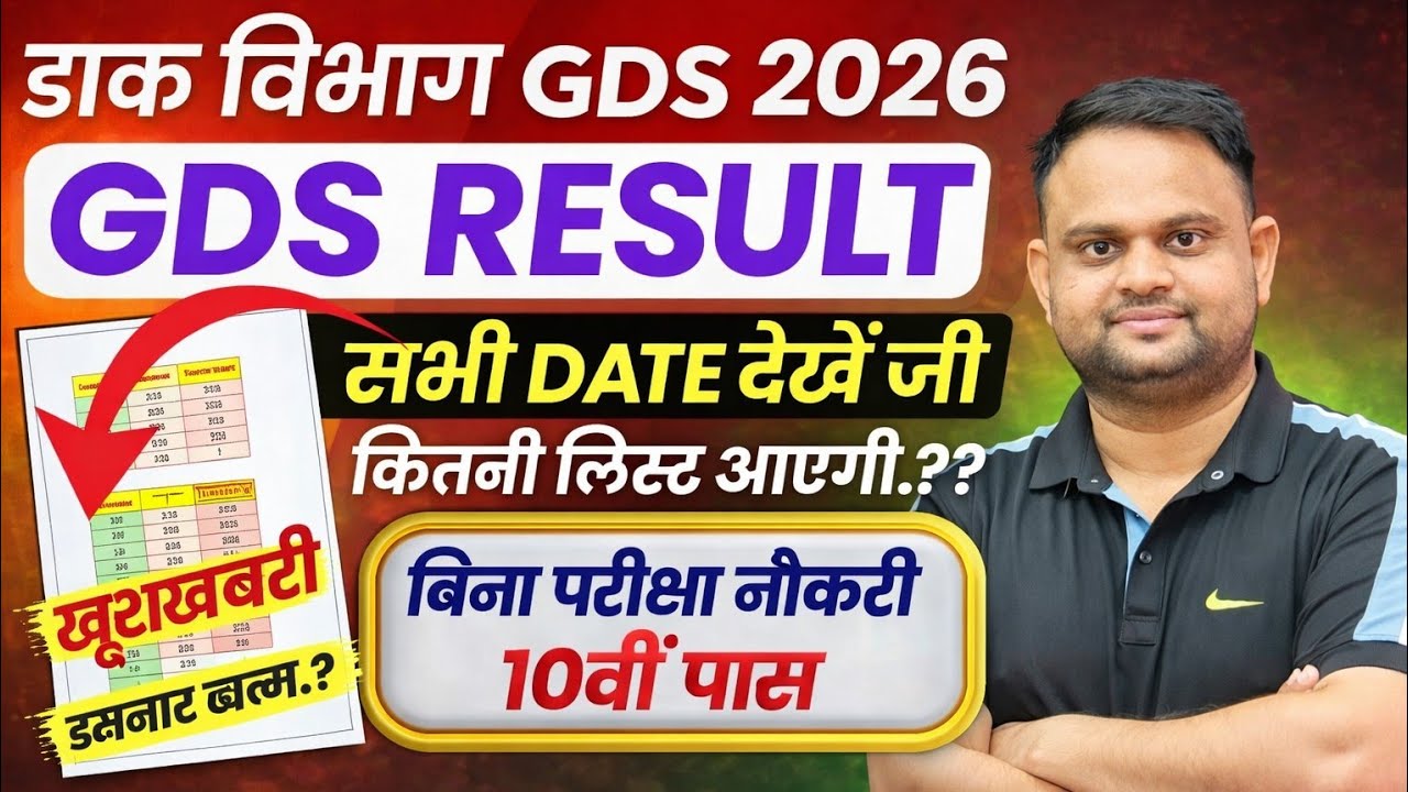 India Post GDS Result Merit List Out 2026 Date India GDS 10th Marks Merit List Out date