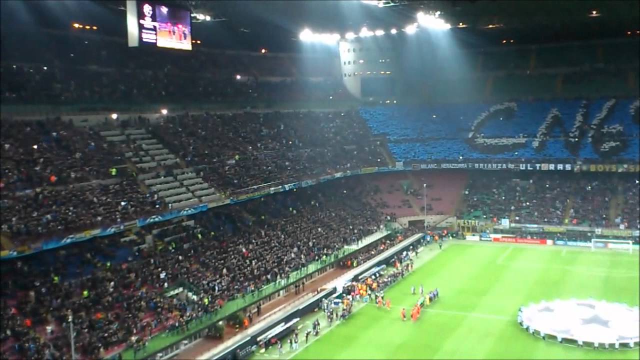Inter vs OM 2-1 13/03/2012 Résumé complet ambiance San Siro