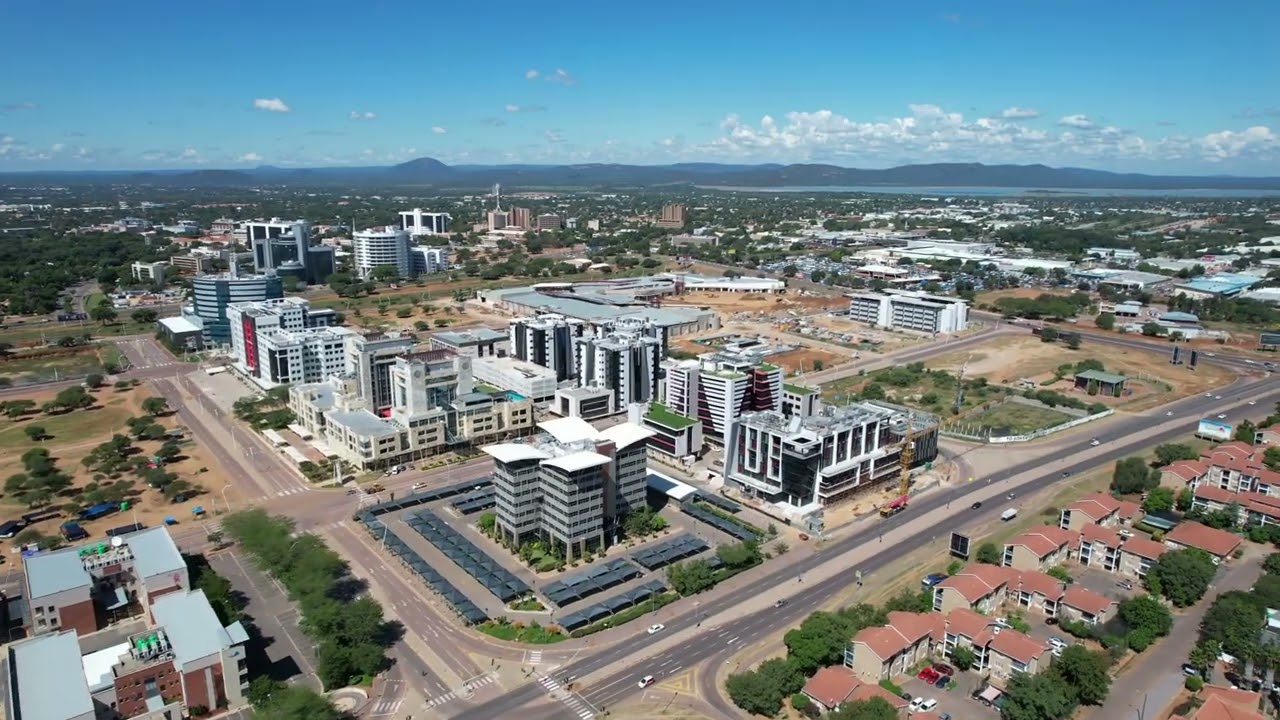 GABORONE CBD - DRONE VIEW-  APRIL 2022