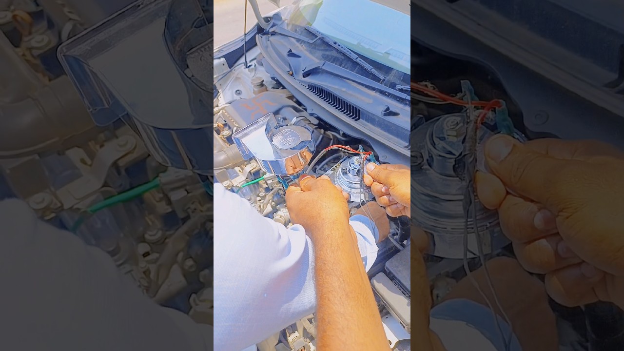 maruti baleno create horn installation 🔊🔊😱😱 #viral #automobile #ytshorts #ytshort #carhorn