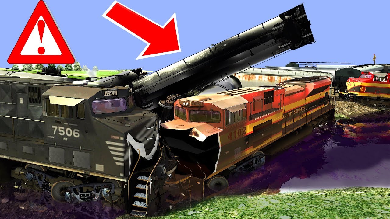Trains and EXPLOSION OIL TANKS!