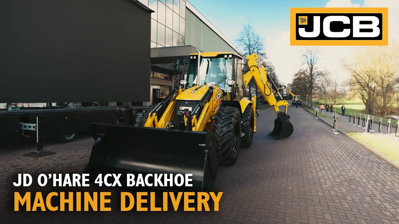 First delivery of a JCB 4CX Groundworker PRO Backhoe Loader | JD O’Hare