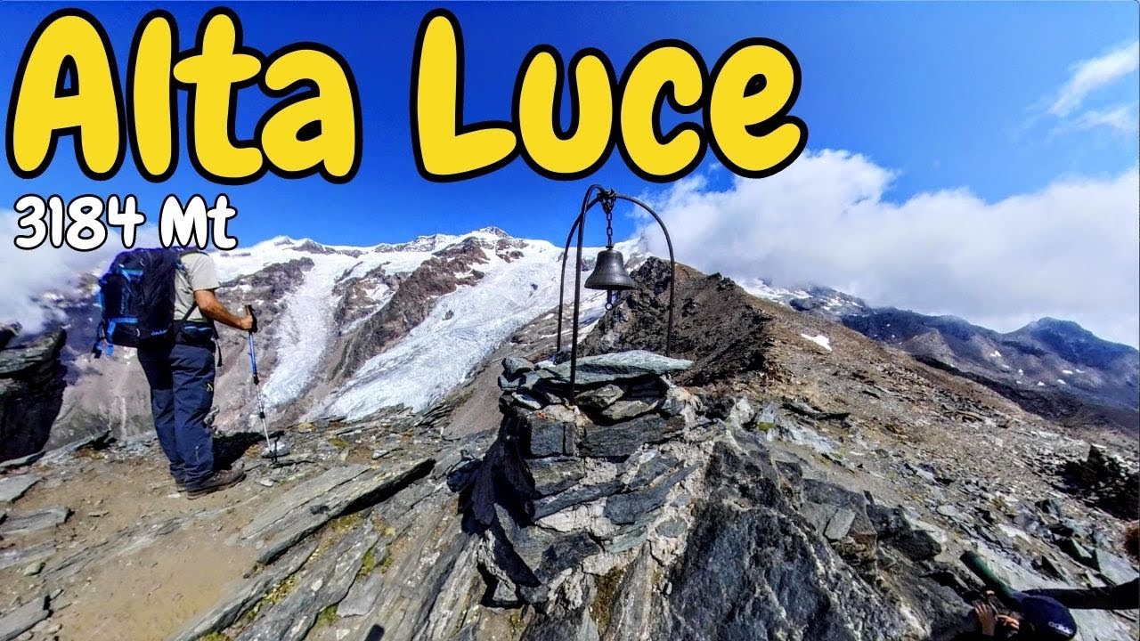 PRIMO SENTIERO IN VALLE D'AOSTA Alta Luce 3184 MT