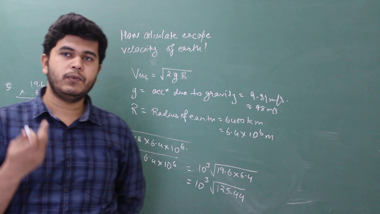 what is the escape velocity on the surface of earth? | SSC | Gravitation