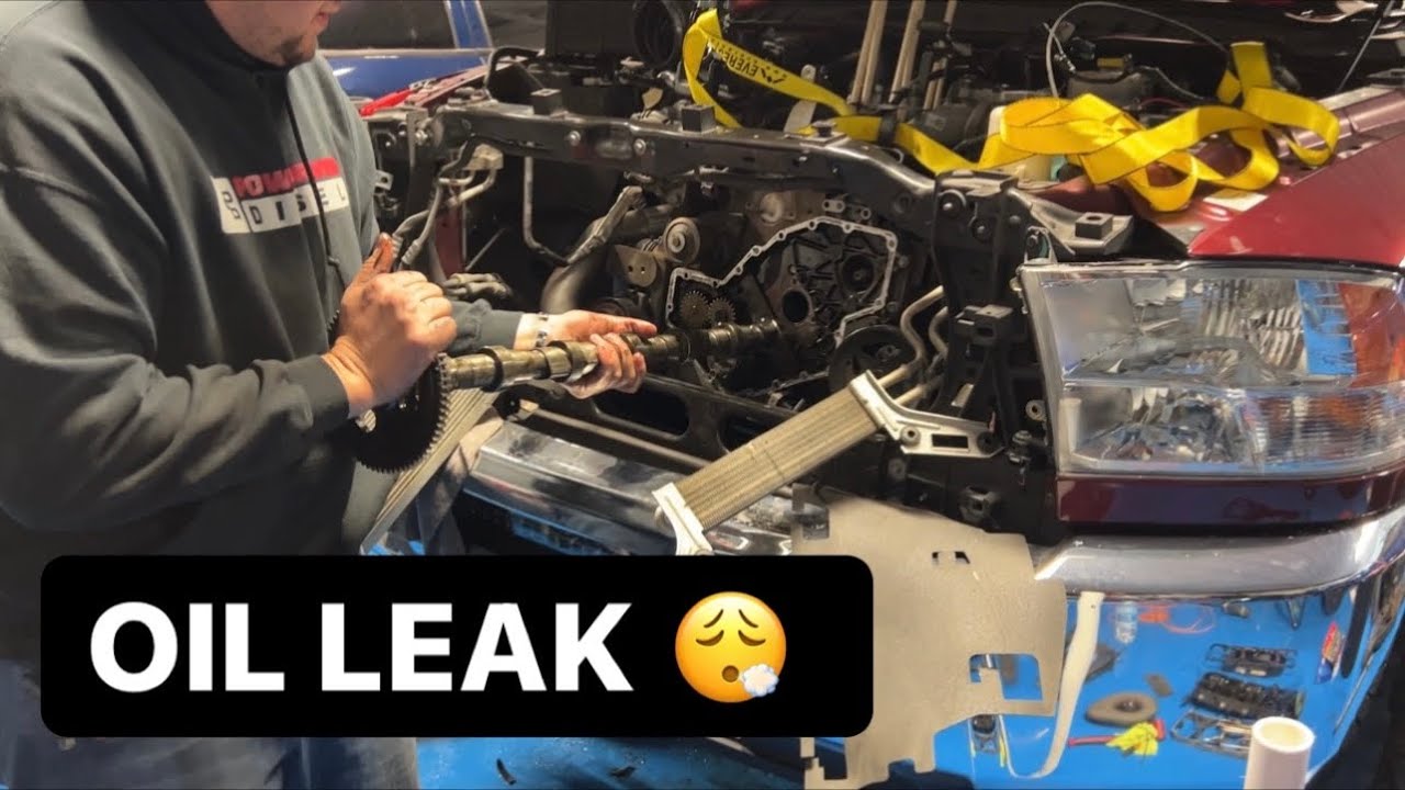 CUMMINS OIL LEAK! Our first paying job!