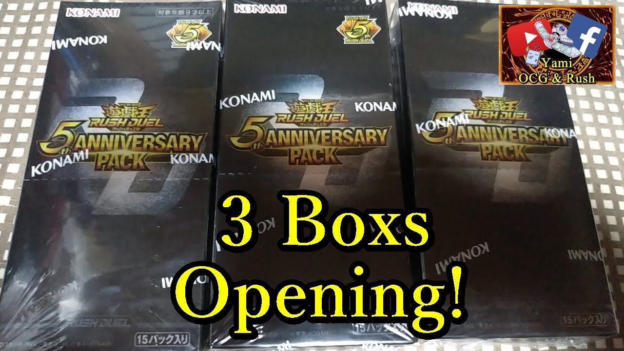 Yugioh Rush Duel 5Th Anniversary Pack 3 Boxs Opening!  #rushduel  #yugioh #tradingcardgame