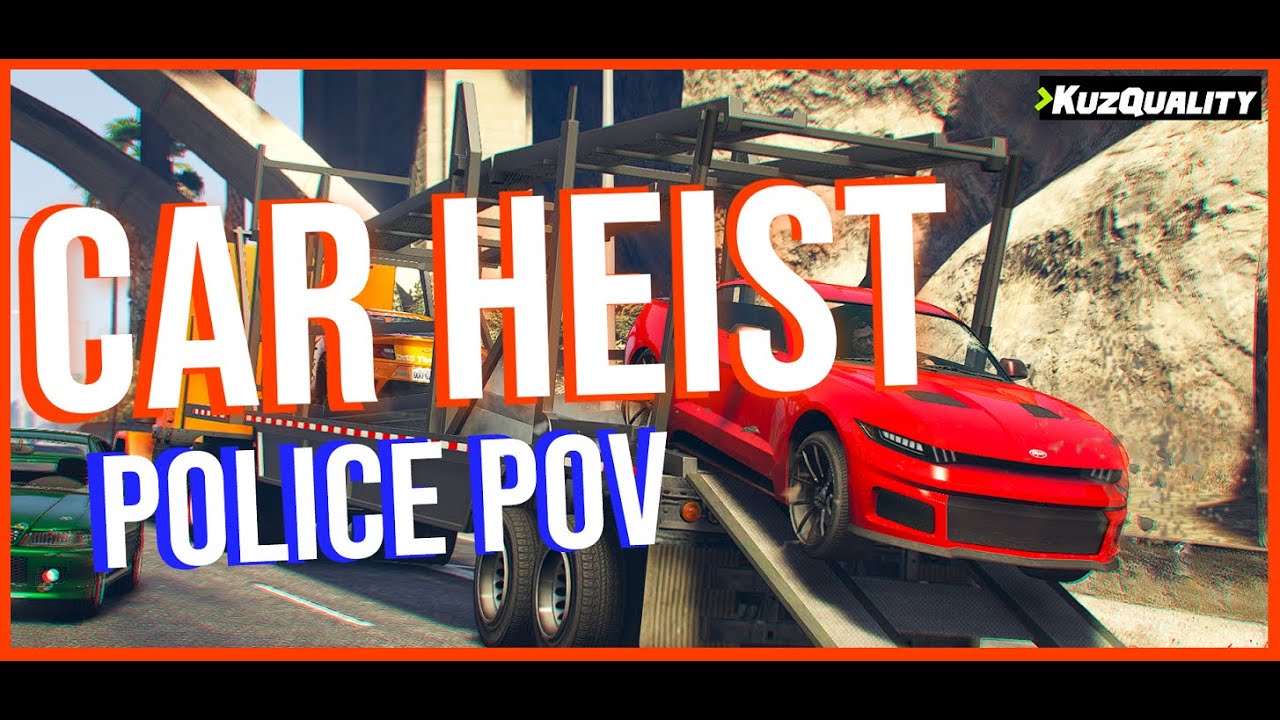 FiveM Script | Car Heist [QB+ESX] | KuzQuality (Police POV)