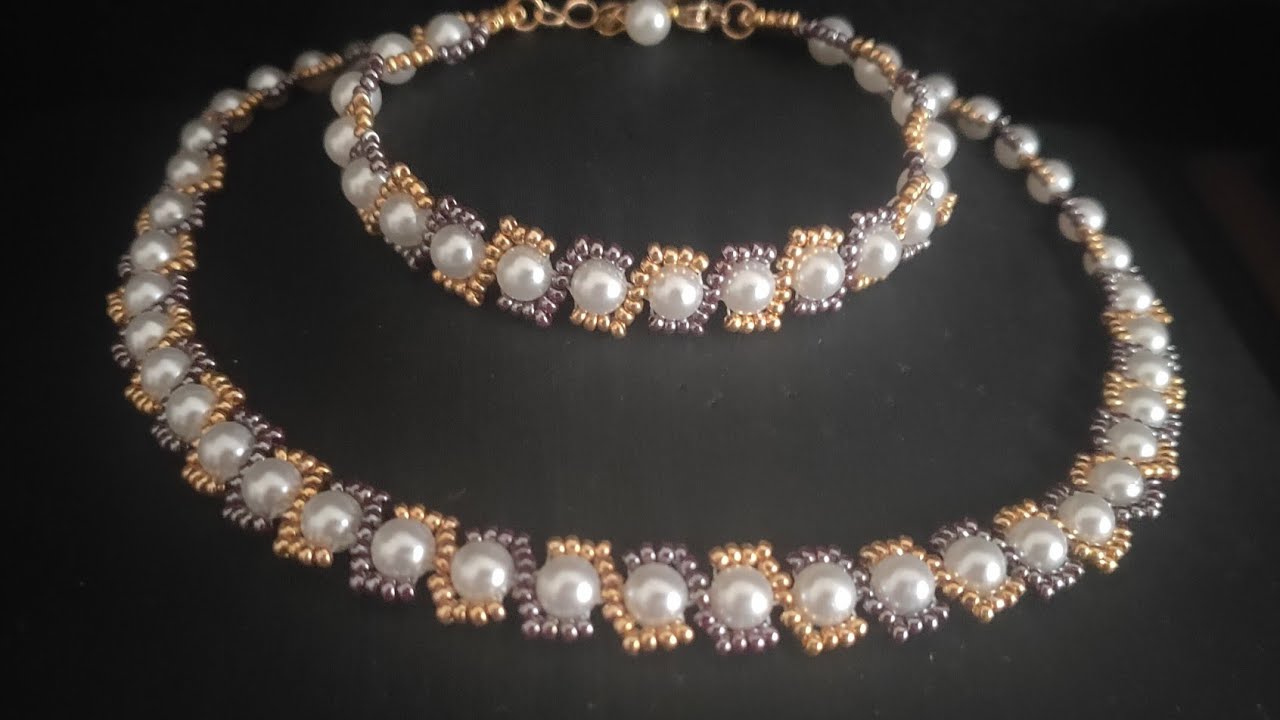 İNCİ BİLEKLİK & KOLYE YAPIMI / Pearl Bracelet Necklace Making