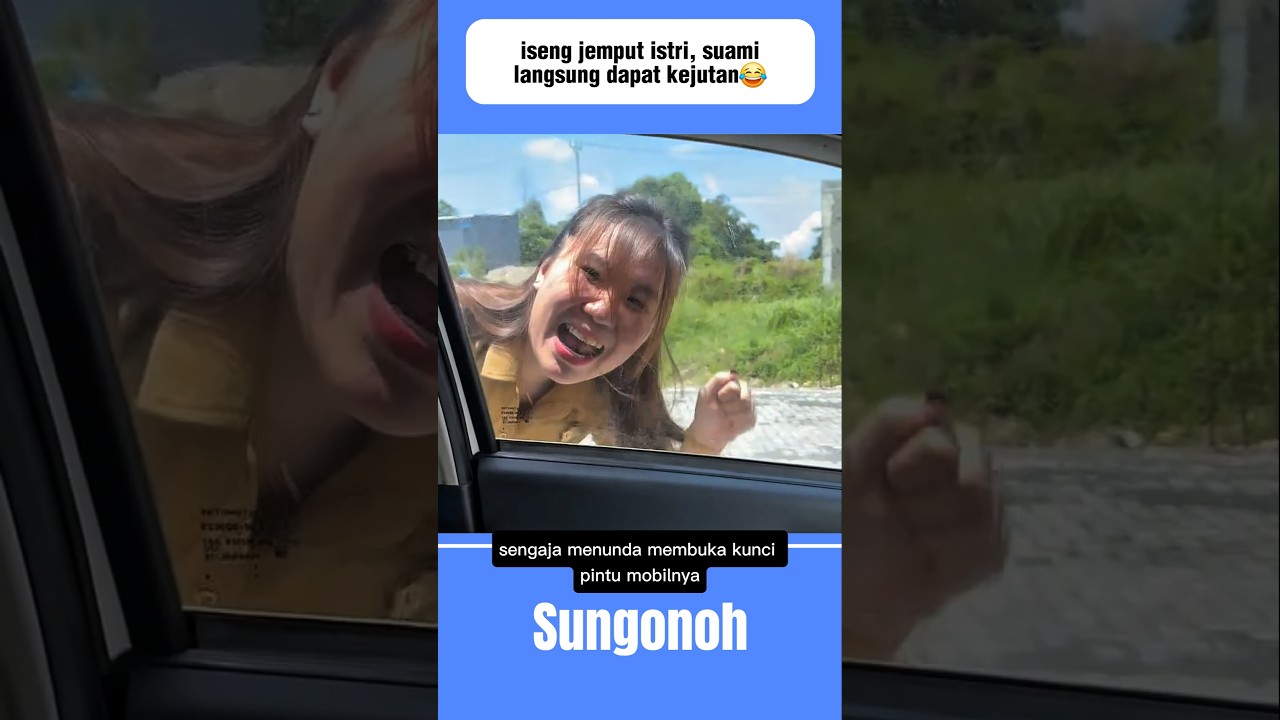 iseng jemput istri, suami langsung dapat kejutan😂#short