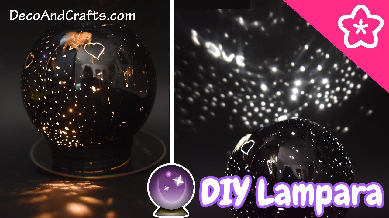 DIY Lampara de luces Led Decoración de Galaxia - DecoAndCrafts