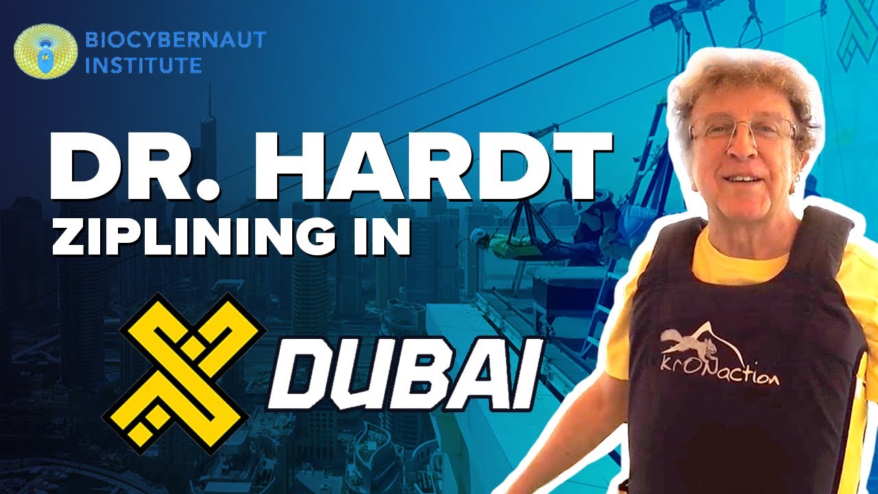 Biocybernaut Founder Dr. James V. Hardt Ziplining In Dubai