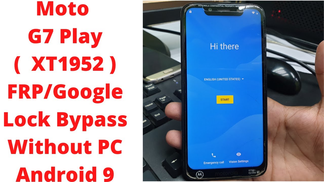 Moto G7 Play(XT1952-4)FRP/Google Lock Bypass Without PC Android 9 | Moto G7 Play | Google Bypass |