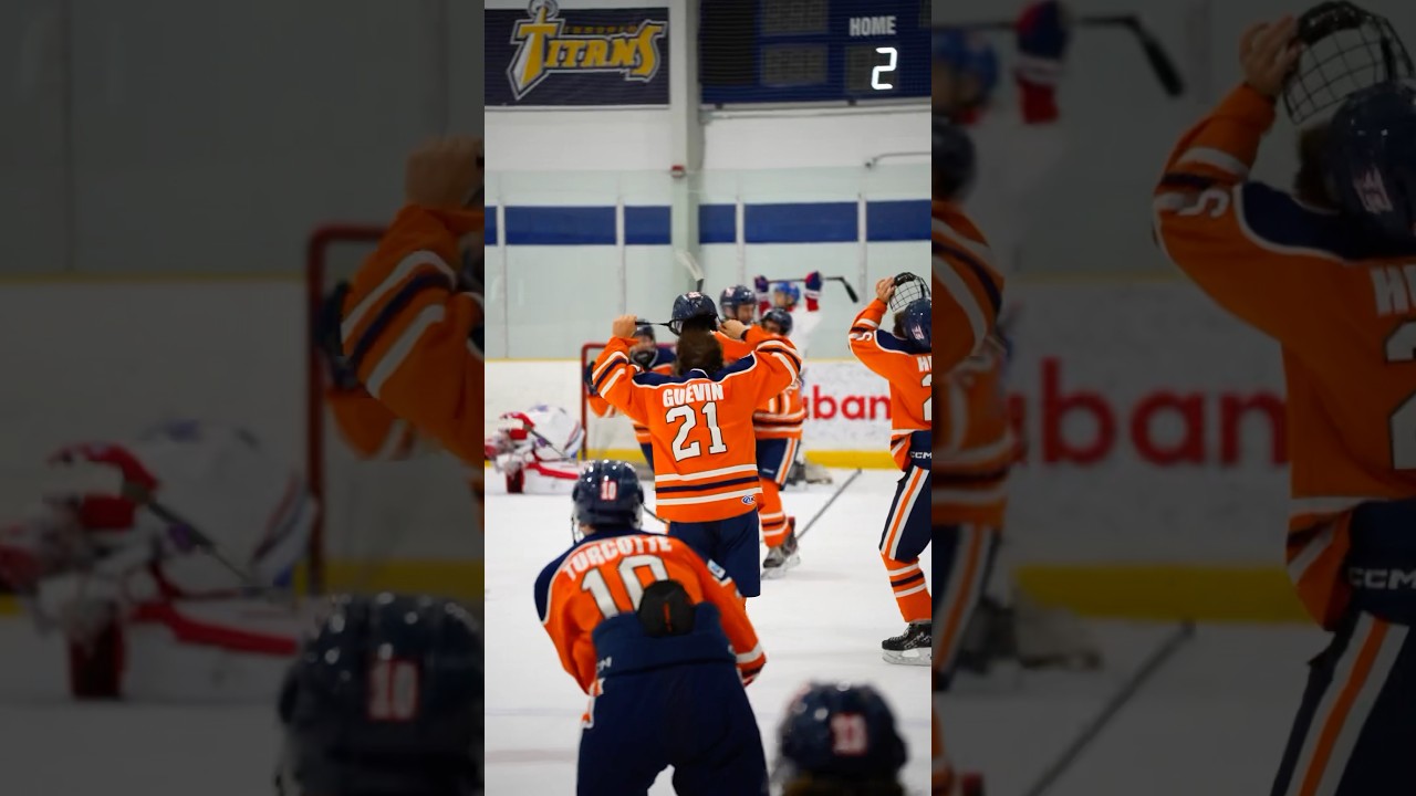 Overtime Winner To Win The Tournament👀🏒 #hockey #hockeyteam #hockeyplayers #shorts