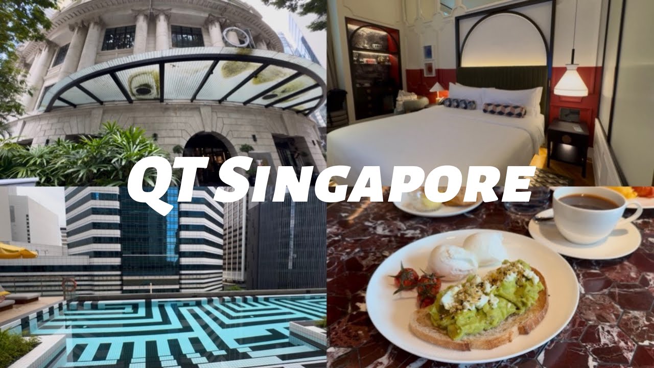 QT Singapore hotel staycation review and room tour with breakfast 2025