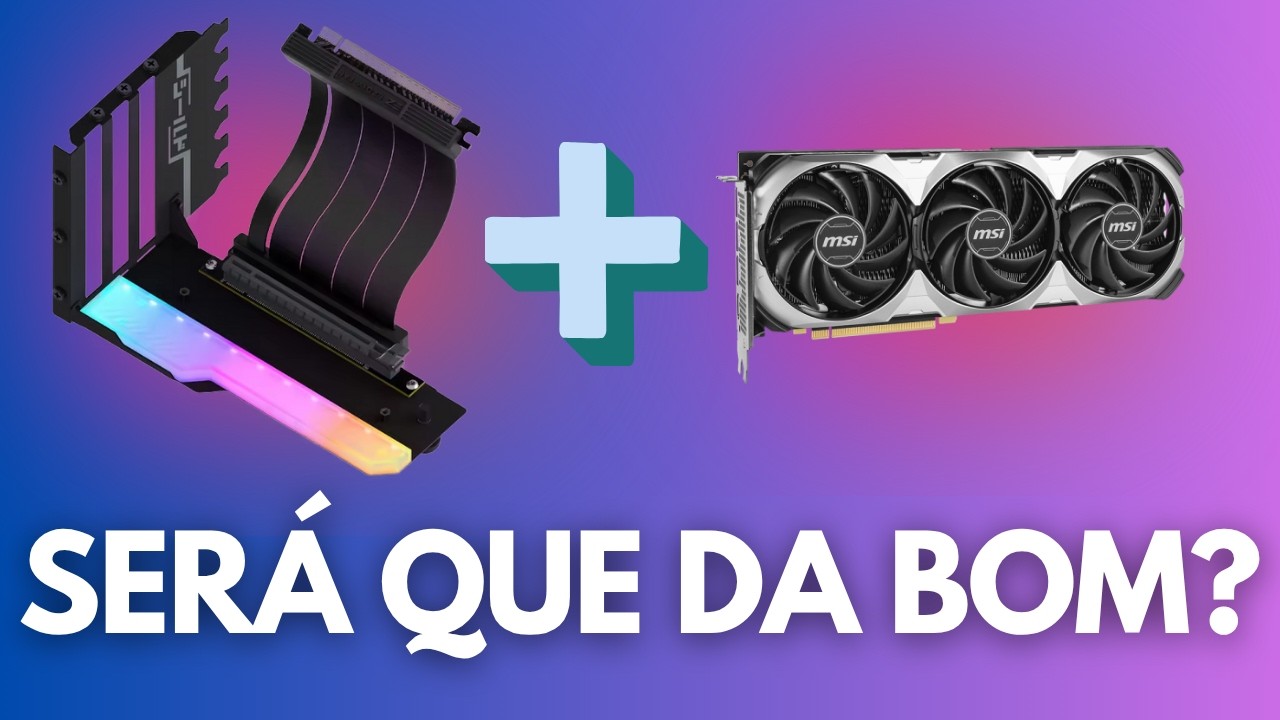 MINHA GPU NA VERTICAL! 😱 Testei o Suporte Custo-Benefício e me Surpreendi!