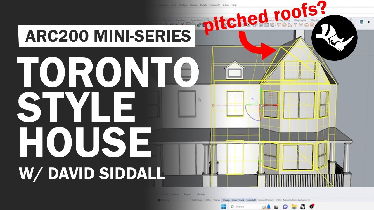 Modelling a Toronto-Style Victorian House in Rhino | ARC200 Mini-series