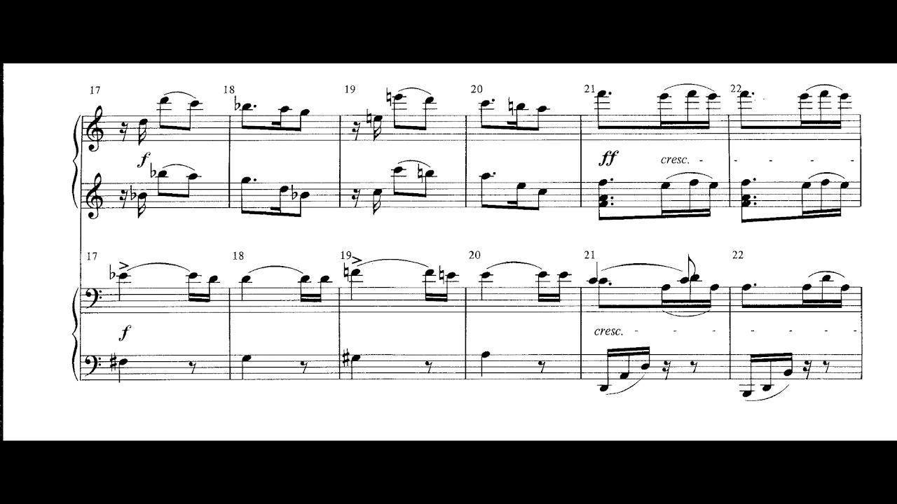 Arnold Schoenberg - Six Pieces for Piano Four Hands (1896) [Score-Video]