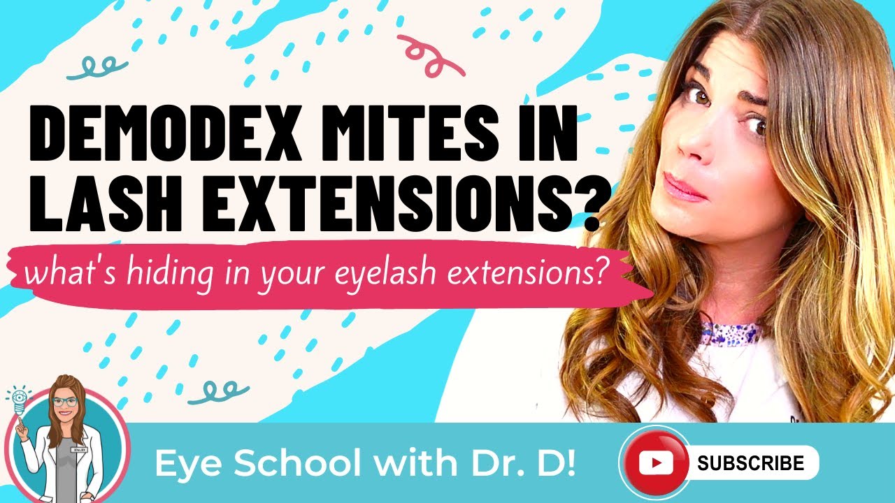 What's Hiding In Your Eyelash Extensions?! Demodex Mites in Lash Extensions | Eye Doctor Reacts