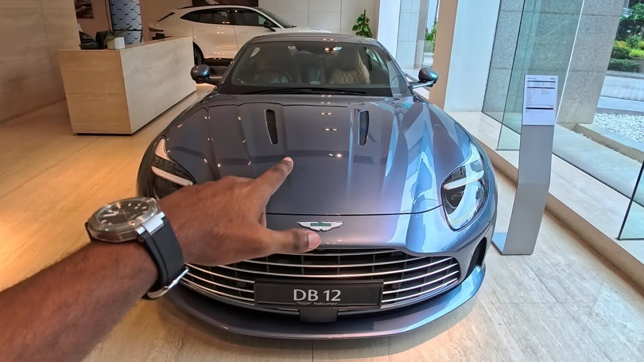 POV! Aston Martin DB12 In Concours Blue & Oxford Tan with Comfort Seats