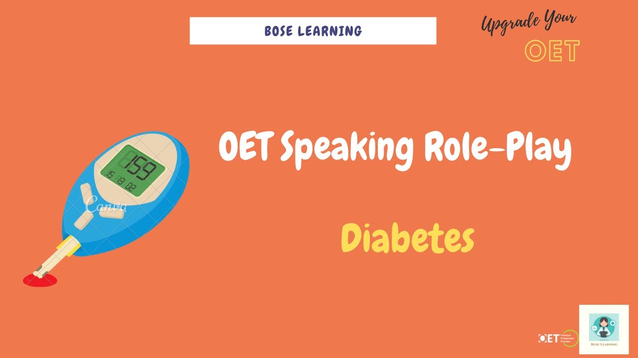 OET Speaking Role Play Lesson: Diabetes