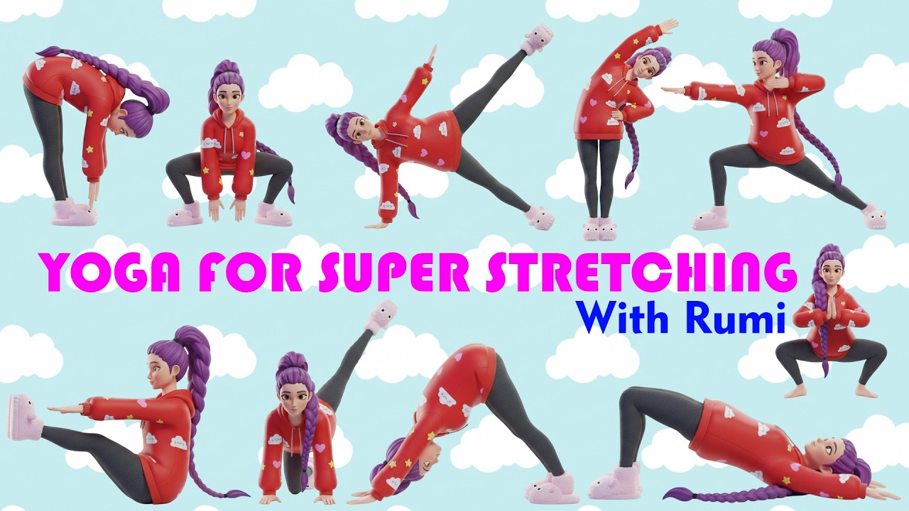 Yoga For Super Stretching With Rumi | KPop Demon Hunters | Yoga for Kids