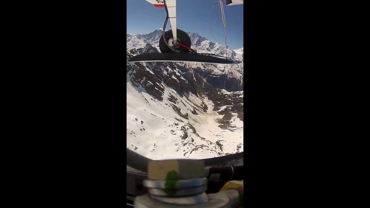 Glacier Landing Switzerland - Wheel Cam