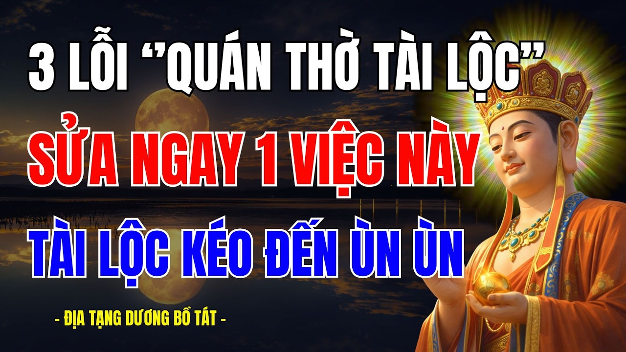 PHẬT DẠY: 3 LỖI KHI “QUÁN THỜ TÀI LỘC” Ở NHÀ – SỬA 1 VIỆC NÀY, GIA ĐẠO BỚT XUI, TÀI LỘC DỄ Ở LẠI