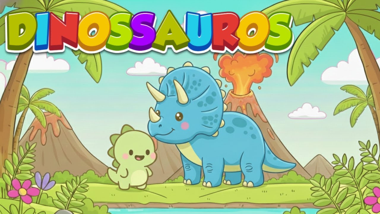 Dinossauros 🦖 Canção Infantil | T-Rex, Tricerátops e Pterodáctilo | EduDino