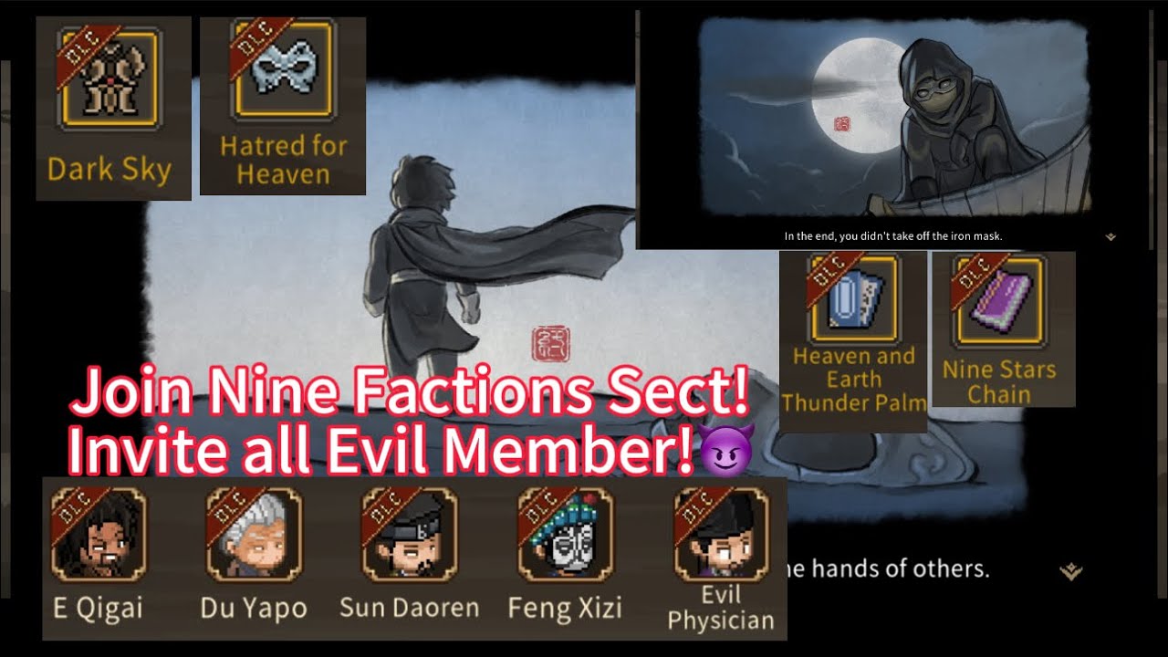 Hero's adventure: road to passion EP25 (Join nine factions sect, Iron mask hero ending)