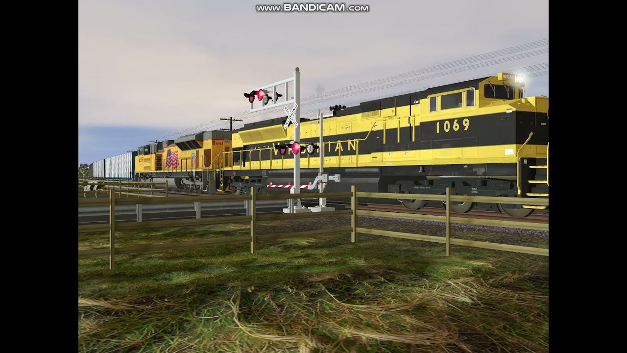 TRS22 Ns 16T 1069 Virginian HU Takes The Lead Heads North Heavy Train