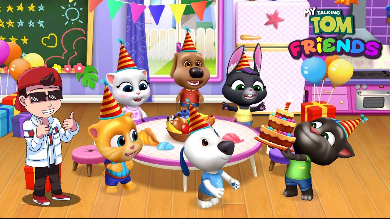 A CO TO ZA URODZINY U TOMA? 🎂 MY TALKING TOM I PRZYJACIELE! 8.0