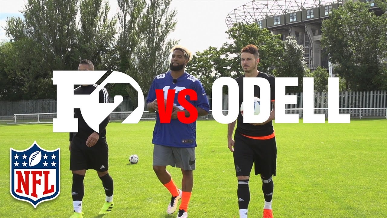 Odell Beckham Jr. Teaches F2 the Spectacular Catch, Banana Punts & How to Throw a Football | NFL