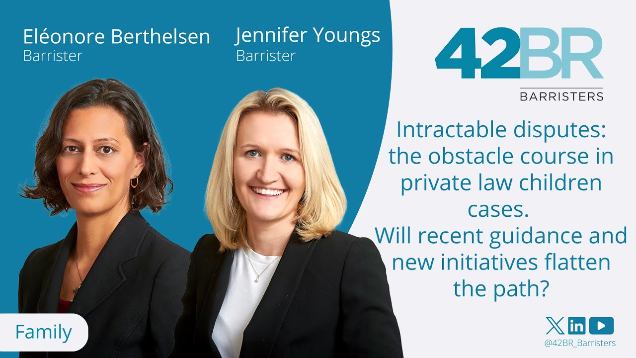 Intractable disputes: the obstacle course in private law children cases.