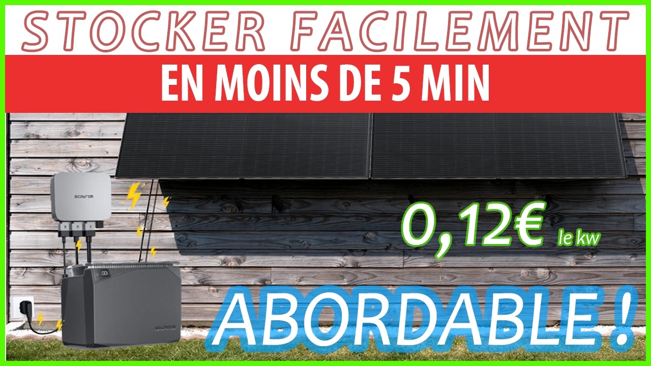 POWERSTREAM ECOFLOW +BATTERIE 5kWh installation en 5min ? #batteries #ecoflow #powerstream