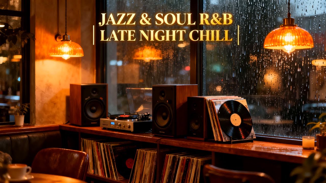Late November RnB Jazz for Quiet Study and Focus | Warm Golden Café Ambience Sound